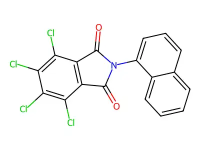 4,5,6,7-tetrachloro-2-(naphthalen-1-yl)-1H-isoindole-1,3(2H)-dione structure