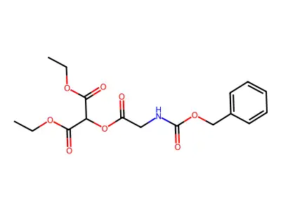 N-Carbobenzoxyglycine dicarbethoxymethyl ester structure