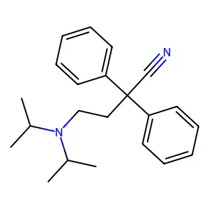 4-(双(异丙基)氨基)-2,2-二苯基丁腈 structure