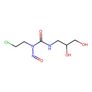 N-(2-Chloroethyl)-N'-(2,3-dihydroxypropyl)-N-nitrosourea structure