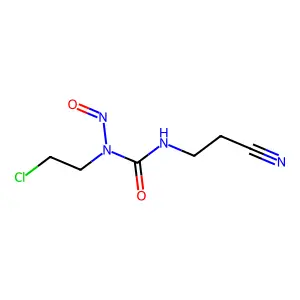 N-(2-Chloroethyl)-N'-(2-cyanoethyl)-N-nitrosourea structure