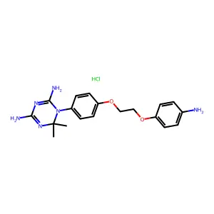1,3,5-Triazine-2,4-diamine, 1-(4-(2-(4-aminophenoxy)ethoxy)phenyl)-1,6-dihydro-6,6-dimethyl- structure