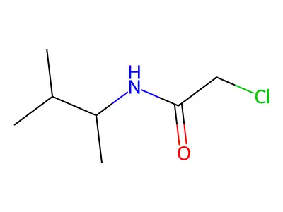 2-chloro-N-(3-methylbutan-2-yl)acetamide structure