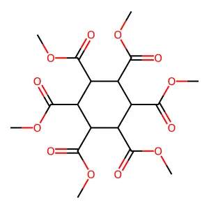 myo-1,2,3,4,5,6-Hexamethoxycarbonylcyclohexane structure