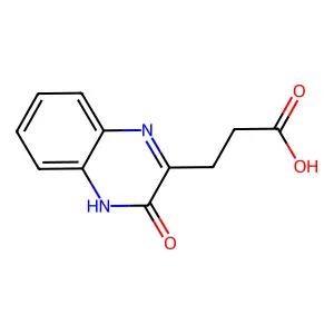 3-羟基-2-喹喔啉丙酸 structure