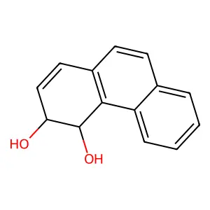 (3R,4R)-3,4-dihydrophenanthrene-3,4-diol structure