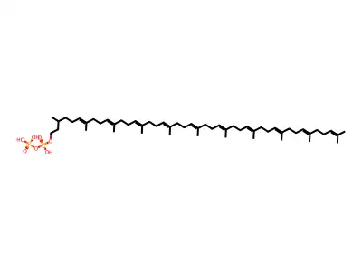 Bactoprenylpyrophosphate structure