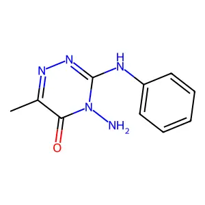 4-amino-6-methyl-3-(phenylamino)-1,2,4-triazin-5(4H)-one structure
