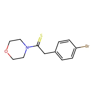 2-(4-Bromo-phenyl)-1-morpholin-4-YL-ethanethione structure