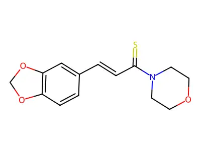 3-(1,3-Benzodioxol-5-yl)-1-morpholin-4-ylprop-2-ene-1-thione structure