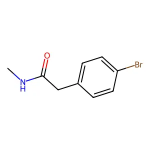 2-(4-bromophenyl)-N-methylacetamide structure