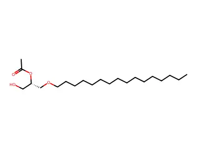 1-棕榈酰-2-乙酰甘油 structure