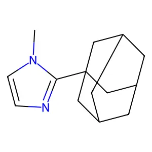 N-methyl-2-(1-adamantyl)imidazole structure