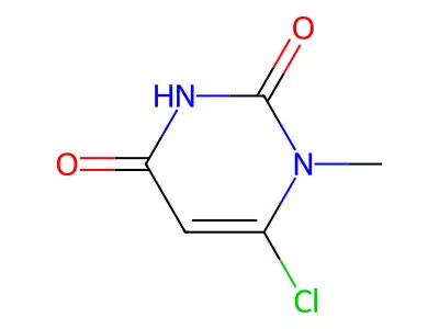 Uracil, 6-chloro-1-methyl- structure