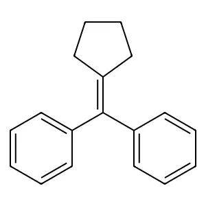 [Cyclopentylidene(phenyl)methyl]benzene structure