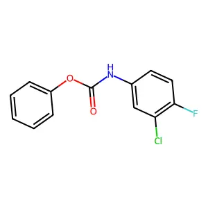 phenyl N-(3-chloro-4-fluorophenyl)carbamate structure