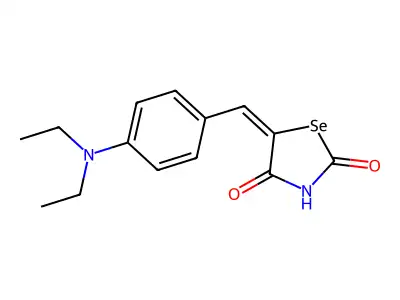 5-[[4-(Diethylamino)phenyl]methylidene]-1,3-selenazolidine-2,4-dione structure