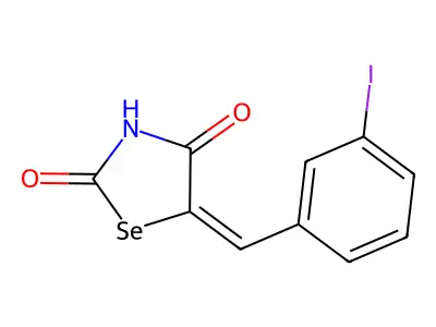 5-[(3-Iodophenyl)methylidene]-1,3-selenazolidine-2,4-dione structure