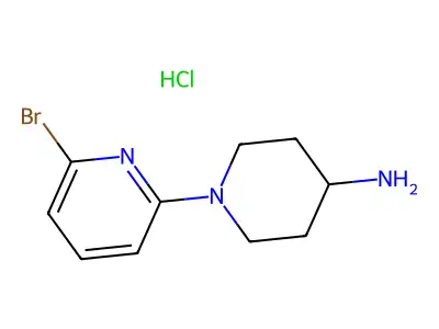 4-Amino-1-(6-bromopyrid-2-yl)piperidine hydrochloride structure