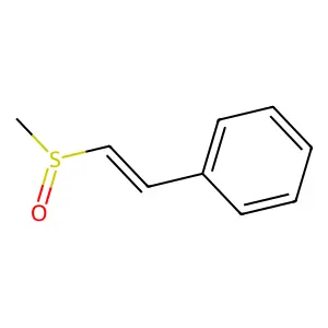 Benzene, [2-(methylsulfinyl)ethenyl]- structure