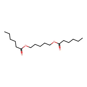 5-Hexanoyloxypentyl hexanoate structure