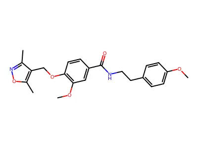 4-[(3,5-dimethyl-1,2-oxazol-4-yl)methoxy]-3-methoxy-N-[2-(4-methoxyphenyl)ethyl]benzamide structure