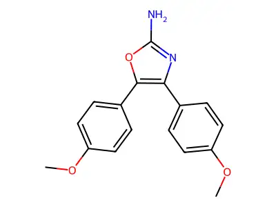 Bis(4-methoxyphenyl)-1,3-oxazol-2-amine structure