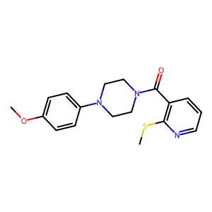 1-(4-Methoxyphenyl)-4-[2-(methylsulfanyl)pyridine-3-carbonyl]piperazine structure