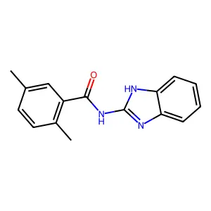 N-(1H-benzimidazol-2-yl)-2,5-dimethylbenzamide structure
