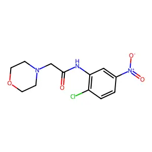 N-(2-chloro-5-nitrophenyl)-2-morpholin-4-ylacetamide structure