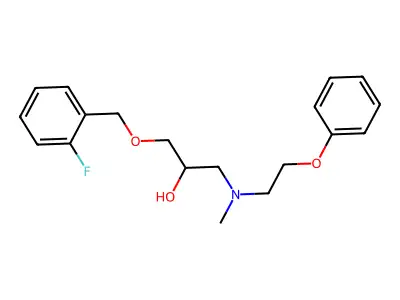 1-[(2-Fluorophenyl)methoxy]-3-[methyl(2-phenoxyethyl)amino]propan-2-ol structure