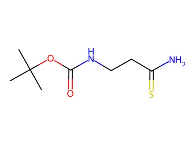 tert-butyl N-(2-carbamothioylethyl)carbamate structure
