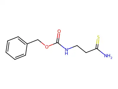 Phenylmethyl N-(3-amino-3-thioxopropyl)carbamate structure