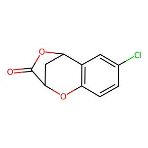 6-Chloro-4-hydroxychroman-2-carboxylic acid lactone structure