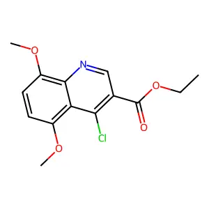 Ethyl 4-chloro-5,8-dimethoxyquinoline-3-carboxylate structure