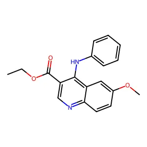 Ethyl 6-methoxy-4-(phenylamino)quinoline-3-carboxylate structure