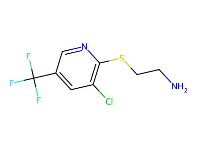 2-(3-Chloro-5-(trifluoromethyl)pyridin-2-ylsulfanyl)ethylamine structure