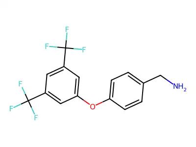 (4-[3,5-Bis(Trifluoromethyl)Phenoxy]Phenyl)Methylamine structure