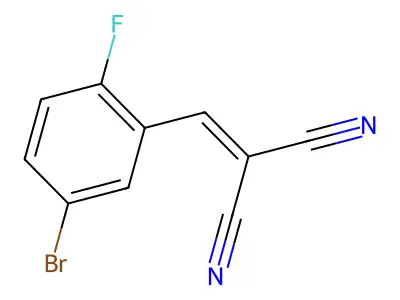 2-[(5-Bromo-2-fluorophenyl)methylidene]propanedinitrile structure