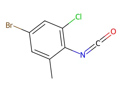 5-Bromo-1-chloro-2-isocyanato-3-methylbenzene structure