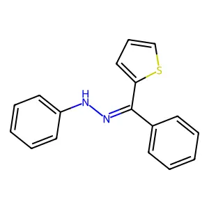 1-Phenyl-2-[phenyl(thiophen-2-yl)methylidene]hydrazine structure