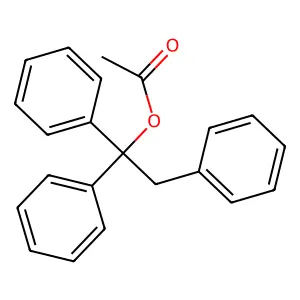 1,1,2-Triphenylethyl acetate structure