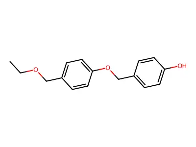 Phenol, 4-[[4-(ethoxymethyl)phenoxy]methyl]- structure
