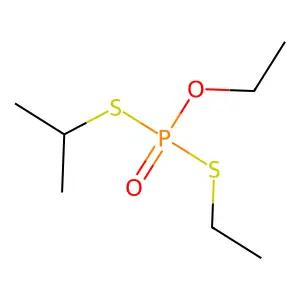 Phosphorodithioic acid, O,S-diethyl S-isopropyl ester structure