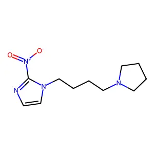 2-Nitro-1-(4-pyrrolidin-1-ylbutyl)imidazole structure