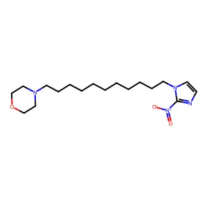 4-[11-(2-Nitroimidazol-1-yl)undecyl]morpholine structure