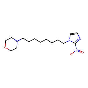 4-[8-(2-Nitro-1H-imidazol-1-yl)octyl]morpholine structure