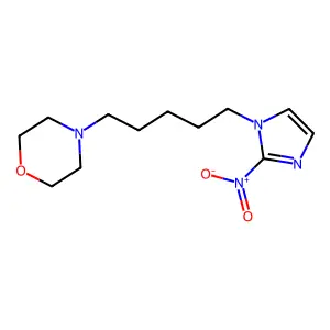 4-[5-(2-Nitro-1H-imidazol-1-yl)pentyl]morpholine structure