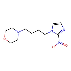 4-[4-(2-Nitro-1H-imidazol-1-yl)butyl]morpholine structure