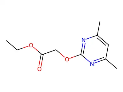 Ethyl 2-(4,6-dimethylpyrimidin-2-yl)oxyacetate structure
